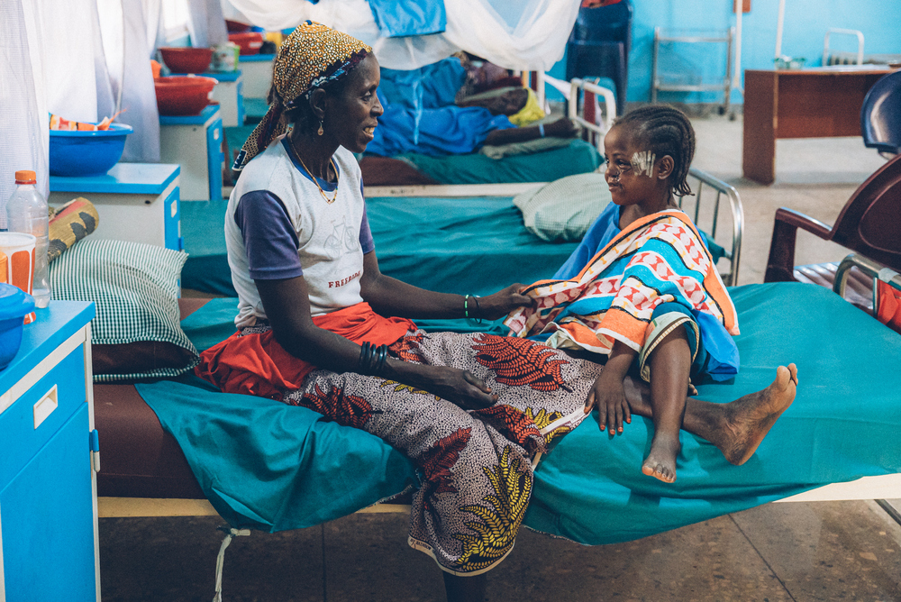 Sokoto, Nigeria: Noma-Patientin