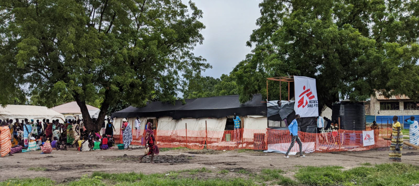Ein Geflüchtetencamp von Ärzte ohne Grenzen im Südsudan